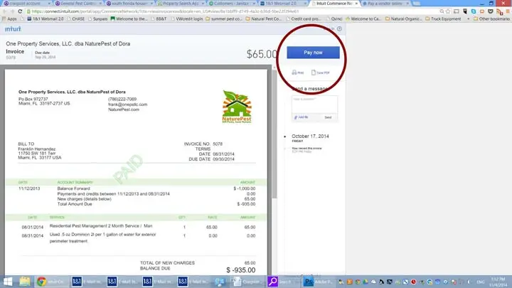 NaturePest Online Bill Pay Instructions 3 NaturePest-Bill-Pay-Invoice-Screen