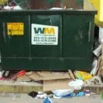 overflowing dumpster attracts rodents