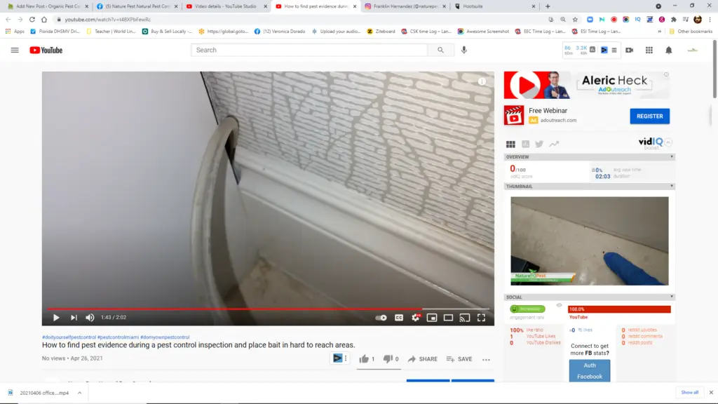 How to find pest evidence during a pest control inspection and place bait in hard to reach areas.