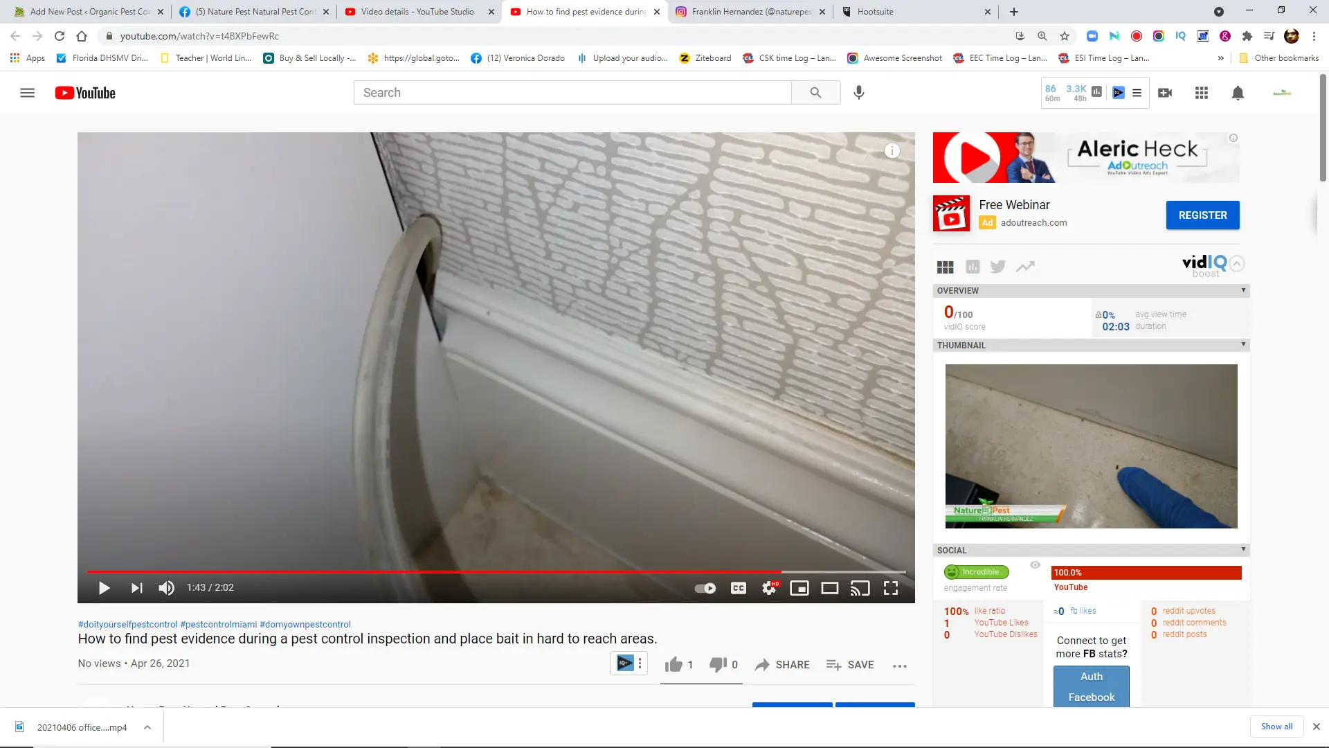 How to find pest evidence during a pest control inspection and place bait in hard to reach areas.