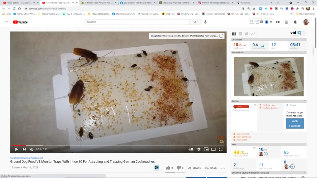 Ground Dog Food VS Monitor Traps With Intice 10 For Attracting and Trapping German Cockroaches