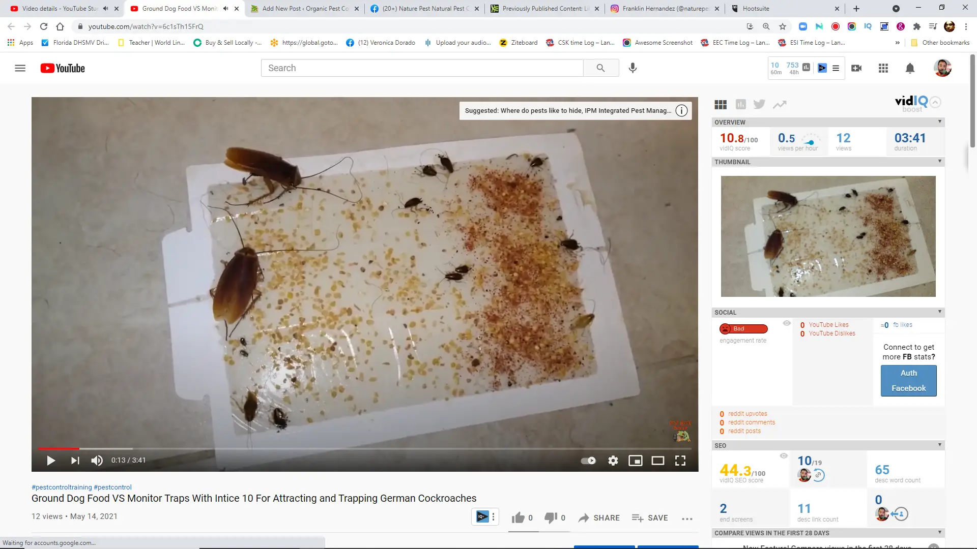 Ground Dog Food VS Monitor Traps With Intice 10 For Attracting and Trapping German Cockroaches