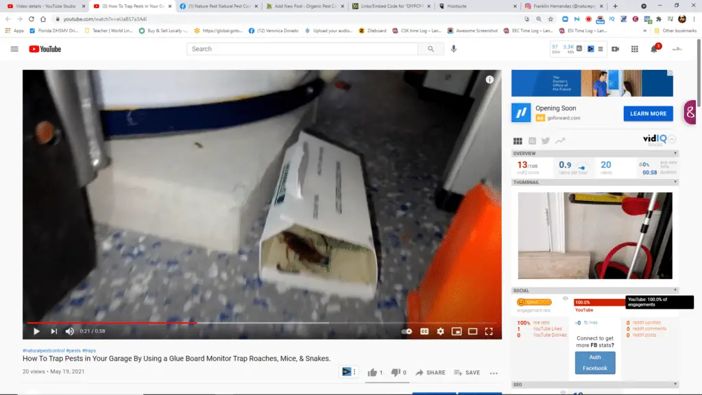 How To Trap Pests in Your Garage By Using  a Glue Board Monitor Trap Roaches, Mice, & Snakes.