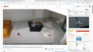 Sudden invasion of roaches unexpectedly invading home. Finding gaps and sealing with foam. 4 Sudden invasion of roaches unexpectedly invading home. Finding gaps and sealing with foam.