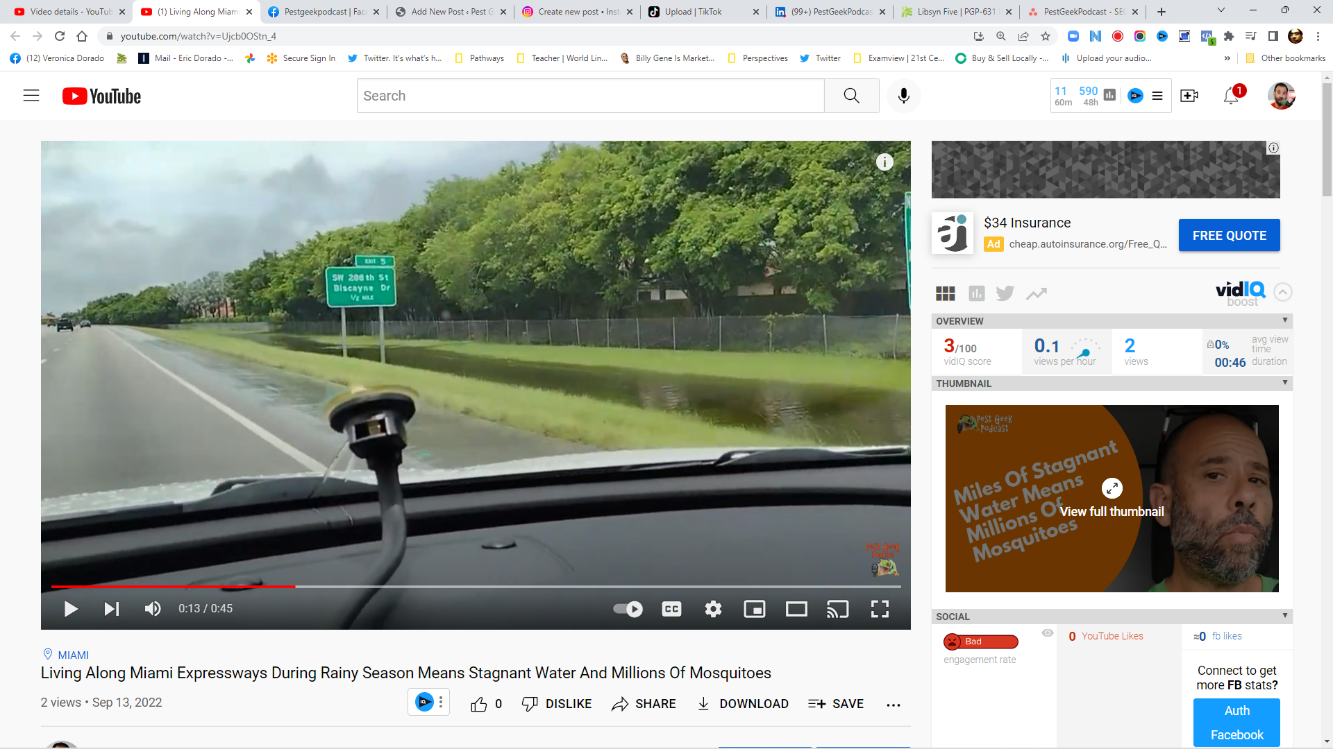 If You Live Near The Florida Turnpike, You Will Have Major Mosquito Issues During Rainy Season! Here's Why!