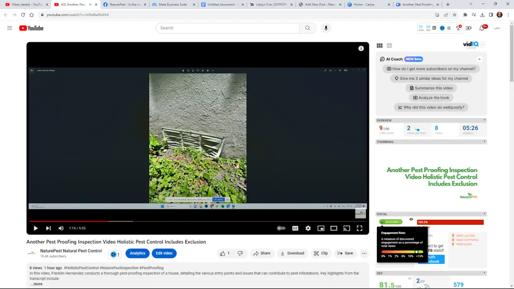 Another Holistic Pest Proofing Inspection Video Holistic Pest Control Includes Exclusion