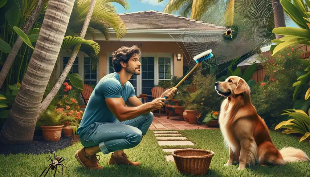 spider web removal for pets in coral gables