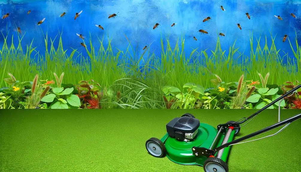 efficient mowing reduces pesticides