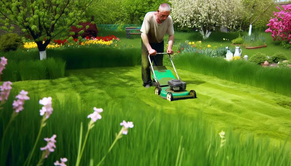 mow then apply pesticides