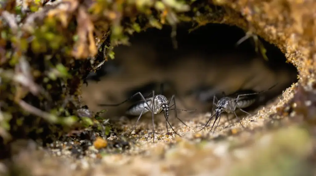 culex erraticus overwinters burrows