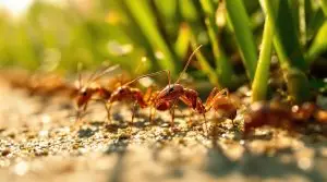 light impacts fire ant foraging