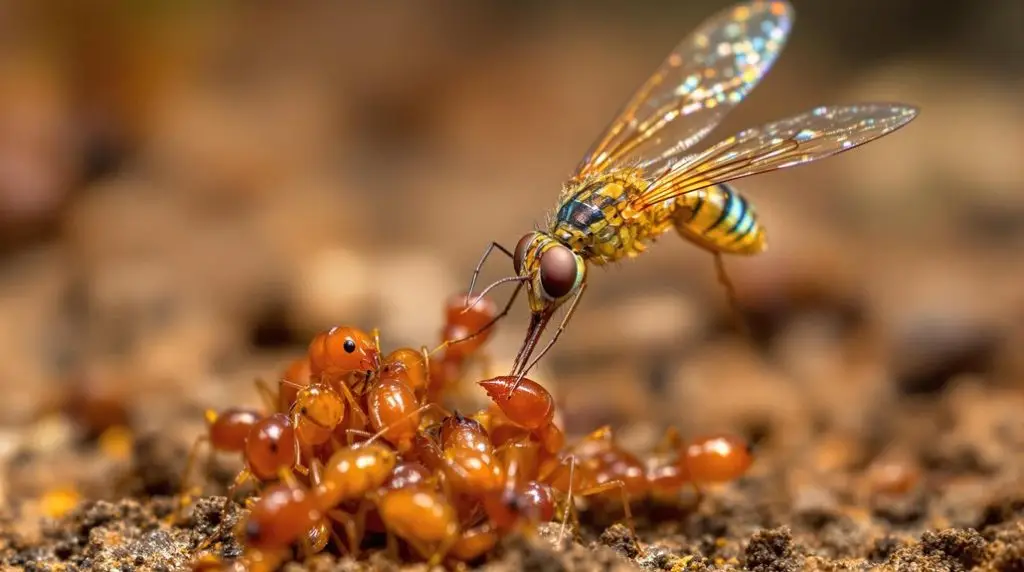 pseudacteon flies parasitize fire ants