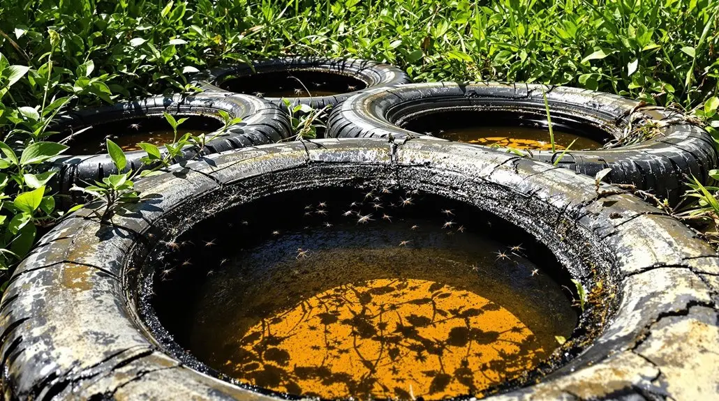 Mosquito Control and Discarded Vehicle Tires How They Lead To Mosquito Problems 3 urban heat increases mosquitoes