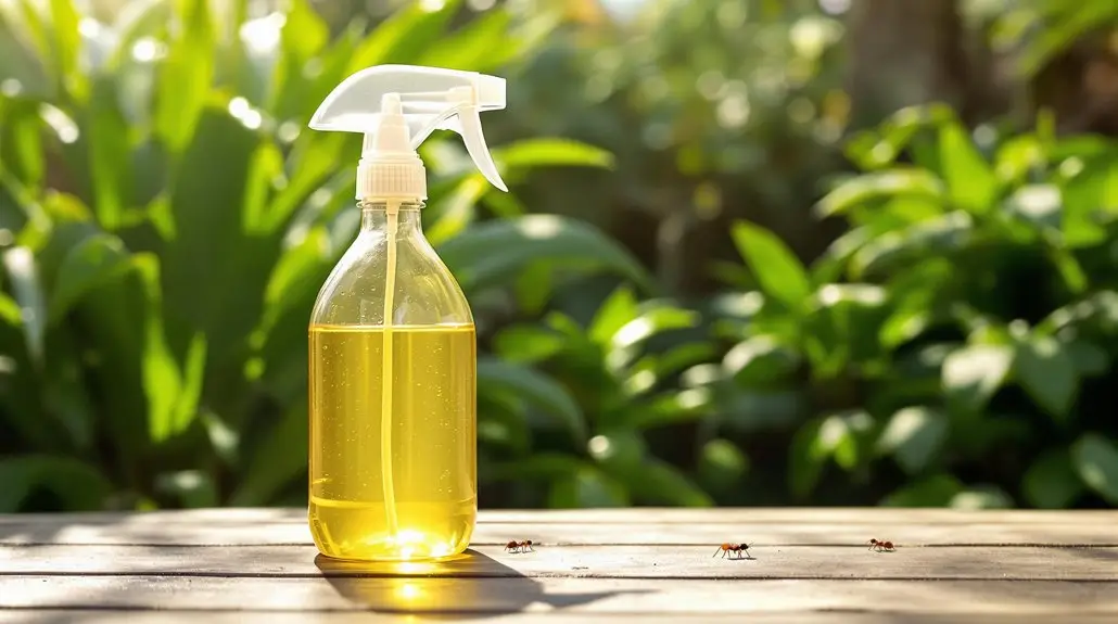 vinegar and water solution