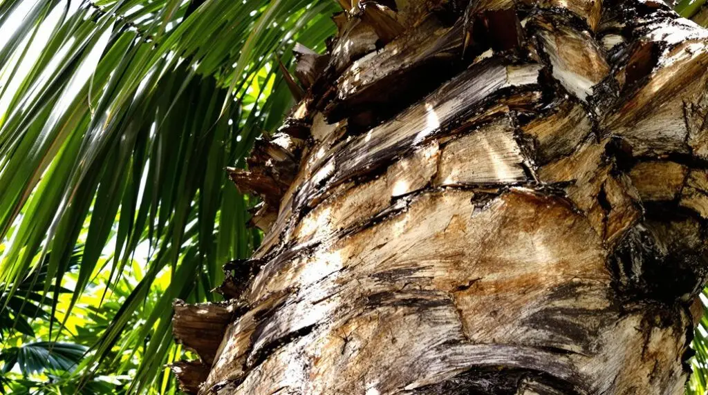 termites damaging palm trees