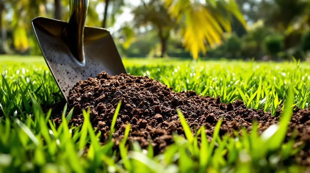 Compost Service For St Augustine Grass in South Florida 3 compost application for lawns